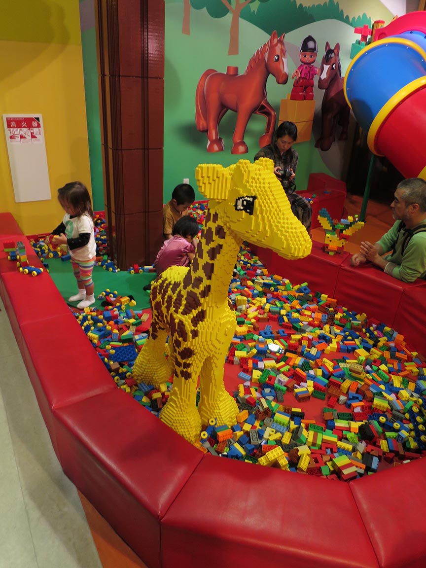 Of course, there's also a massive indoor playground with slides, ball pits and various age-group Lego construction paradises, and a café.