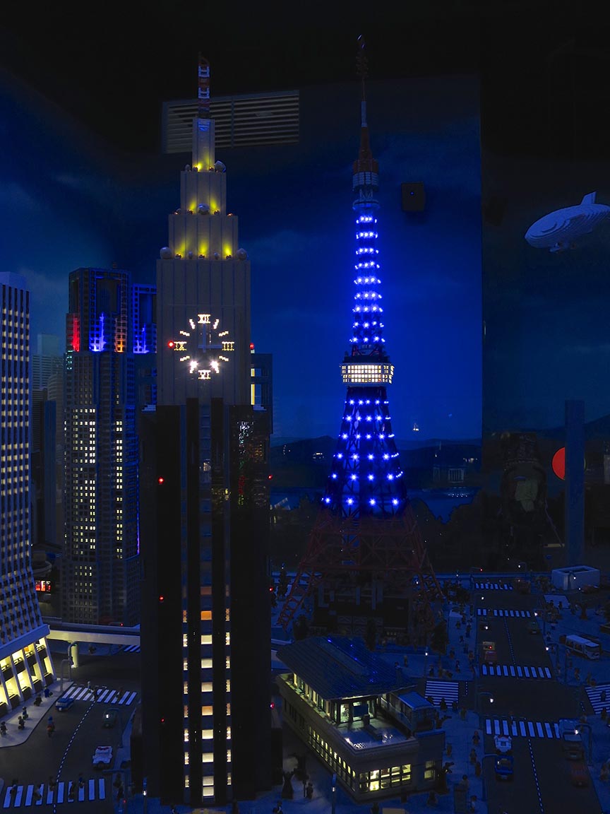 Sprawling model Tokyo captures all the landmarks, and cycles through 24 hours every five minutes or so, so you can watch the city lights come on!