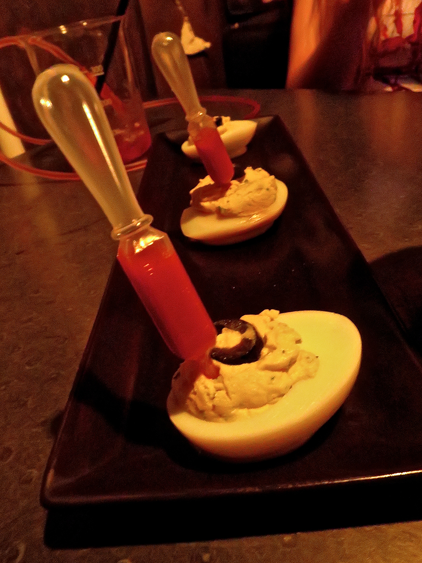 ...and eat bloody eyeball eggs until the monsters arrive!