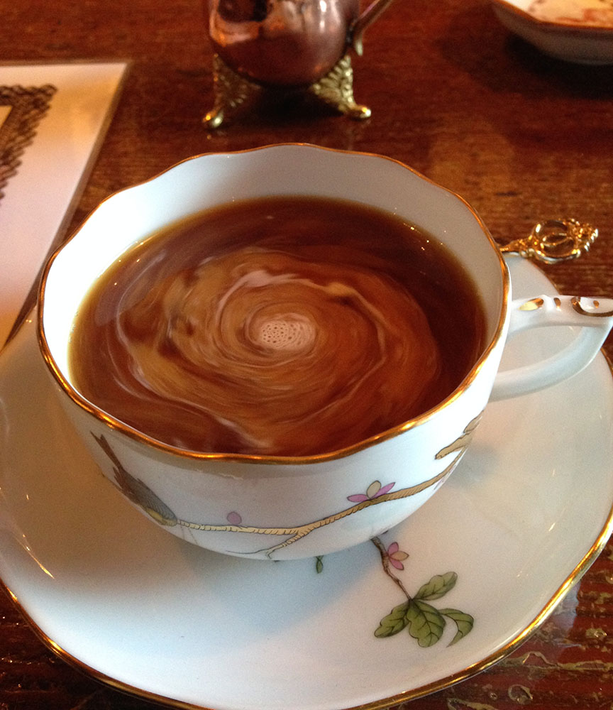 This is poop coffee with cream.