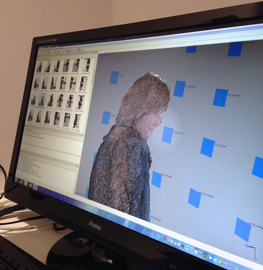 The artist can rotate you around and zoom in at any time to fix glitches. Regrettably, he could not give me the nose job of my dreams or fix my bad hair day, but surely 3D photoshopping can't be far behind, can it?