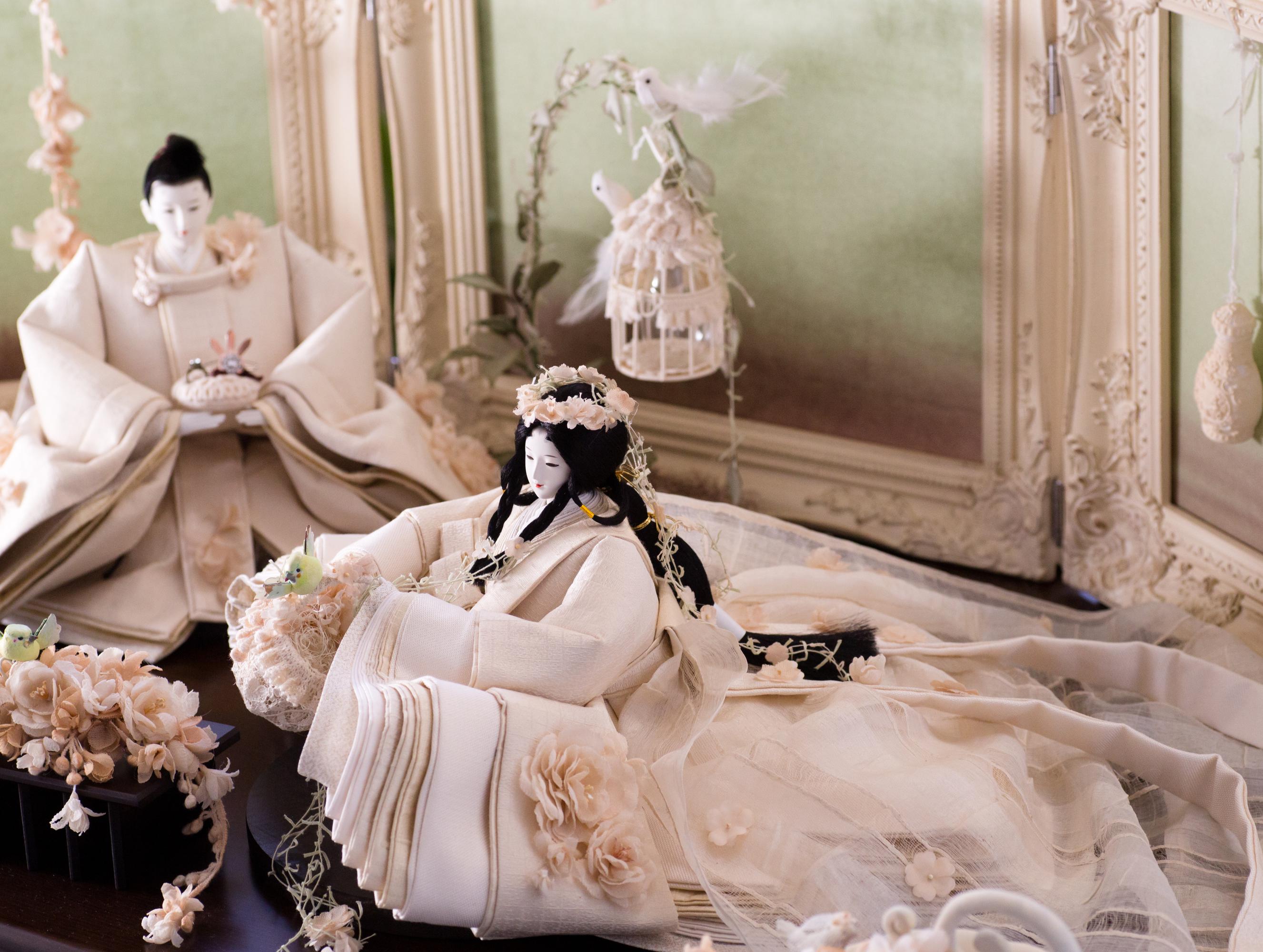 Wedding hina-sama dolls for hina matsuri Girls' Day