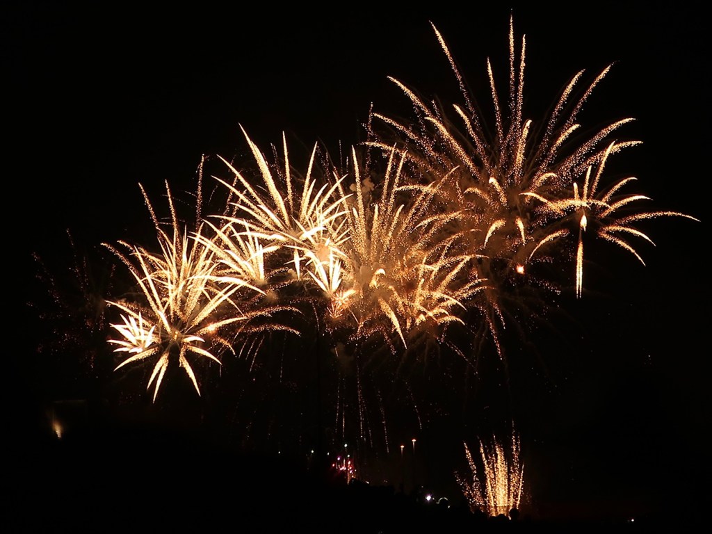 Summer fireworks in Kita-senju