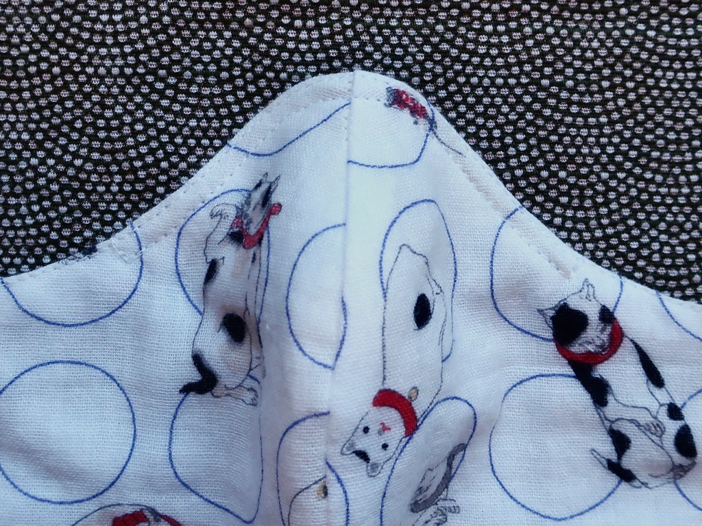 Detail of face mask construction