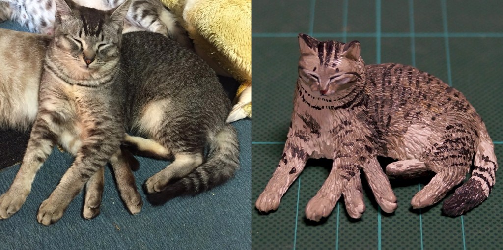 @Meetissai sculpture of imaginary six-legged cat