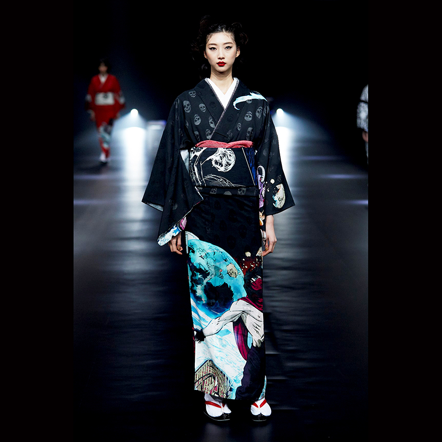 Yoshikimono manga design kimono and obi