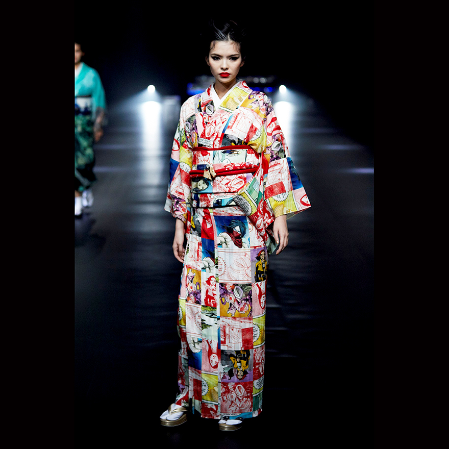 Yoshikimono manga panel kimono and obi