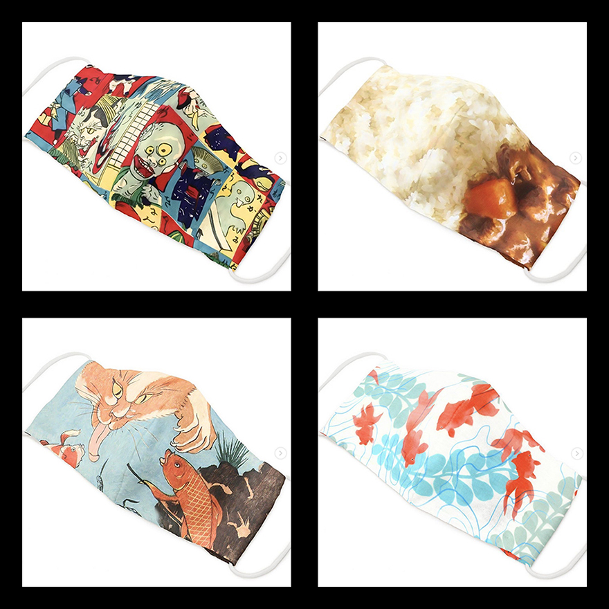 Fashionable face masks from Gofukuyasan