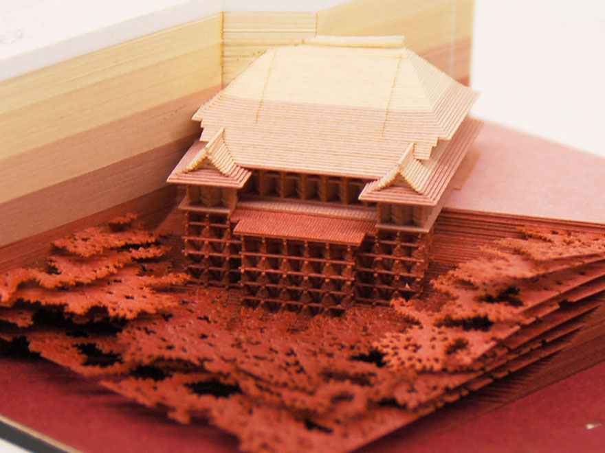 Notepad from Omoshiroi online store that reveals Kiyomizudera temple as it's used