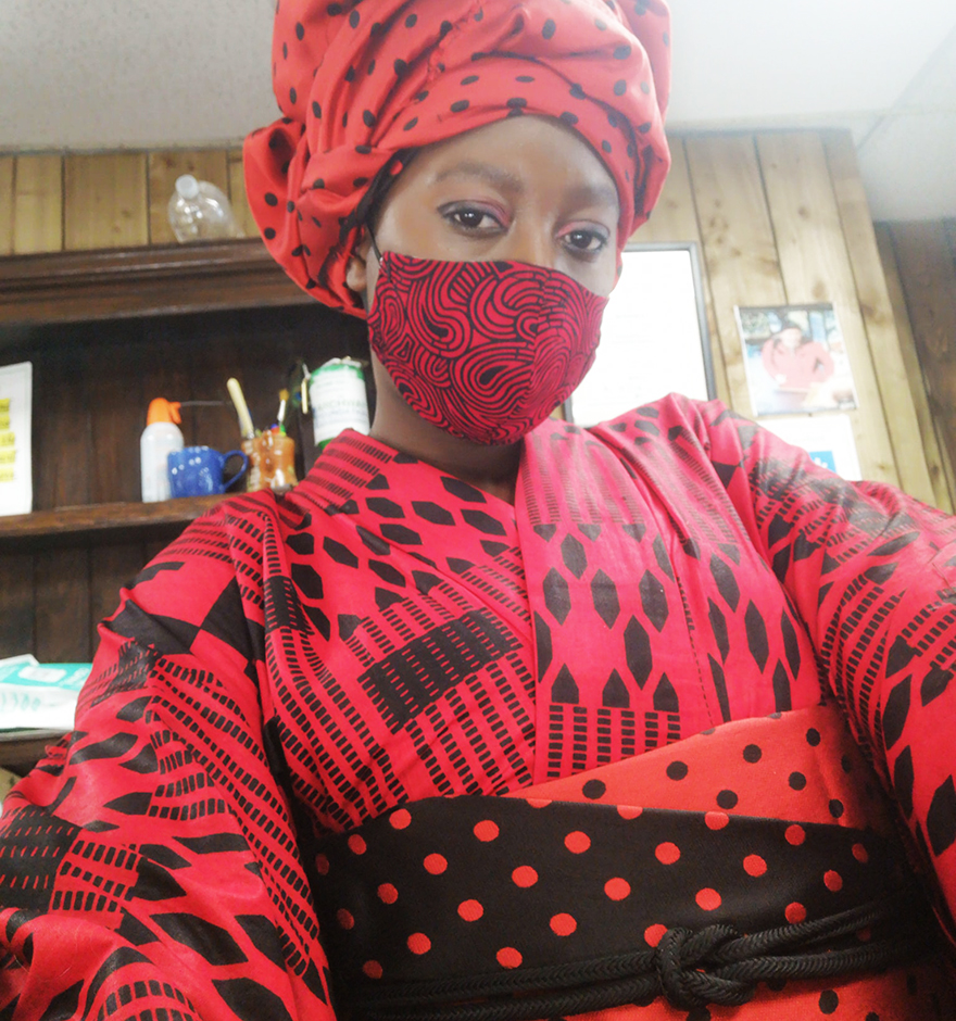 Tia Oguri of Uber Dandy Kimono