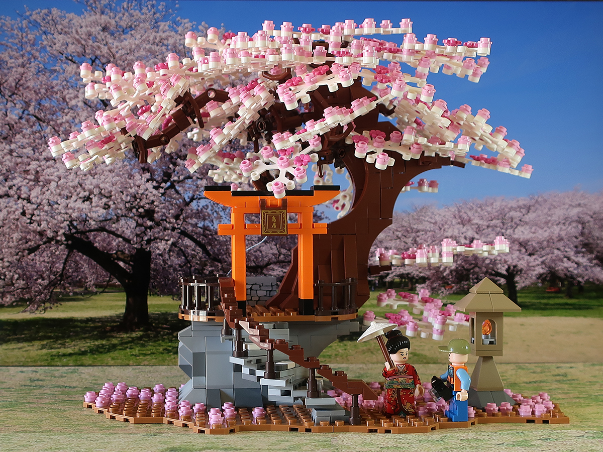 What do you need for cherry blossom season? Your own light-up Lego