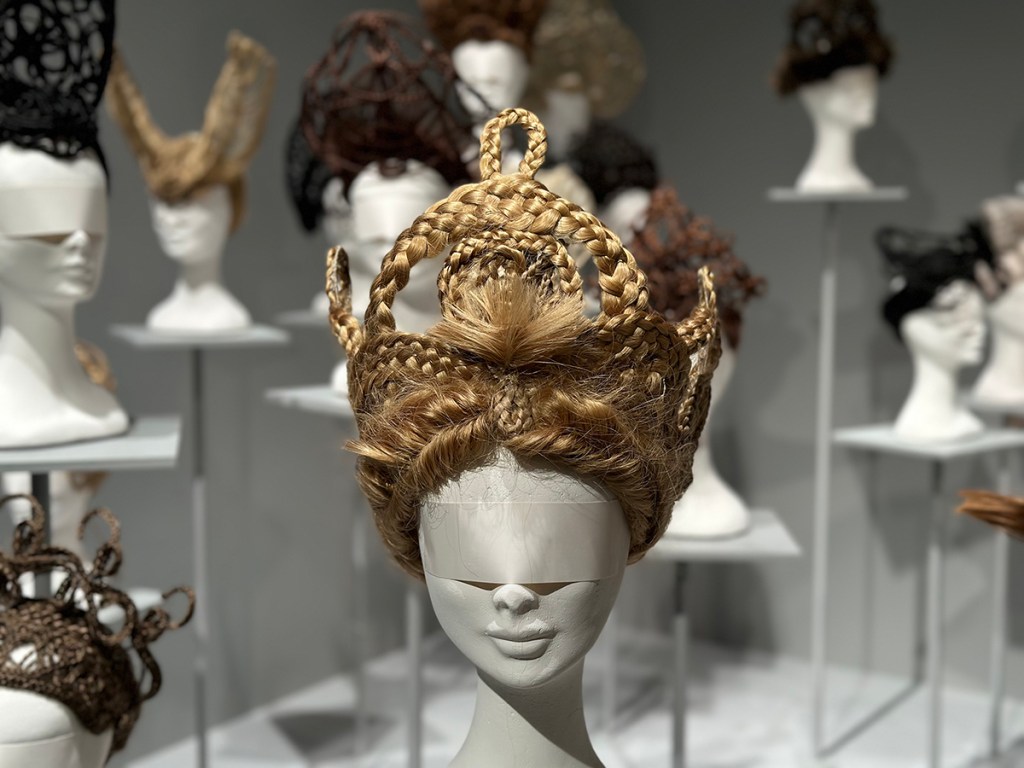 Hair/headpieces by Katsuya Kamo displayed at Kamo Head exhibition