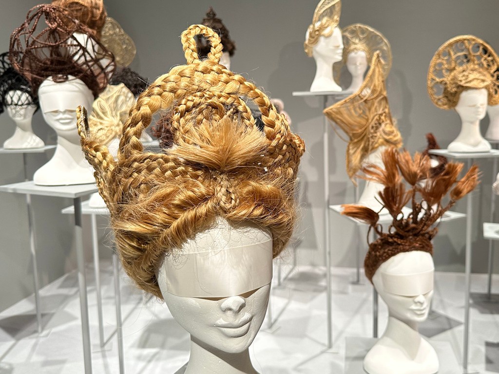 Hair/headpieces by Katsuya Kamo displayed at Kamo Head exhibition