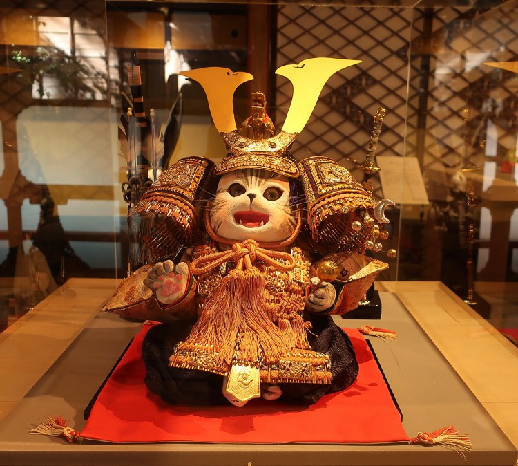 Art installation at Hotel Gajoen exhibit "Lucky subjects and Symbols in Japanese Art" by Flower Workshop 猪子庵