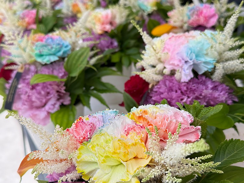 In Japan, they say it with…carnations?